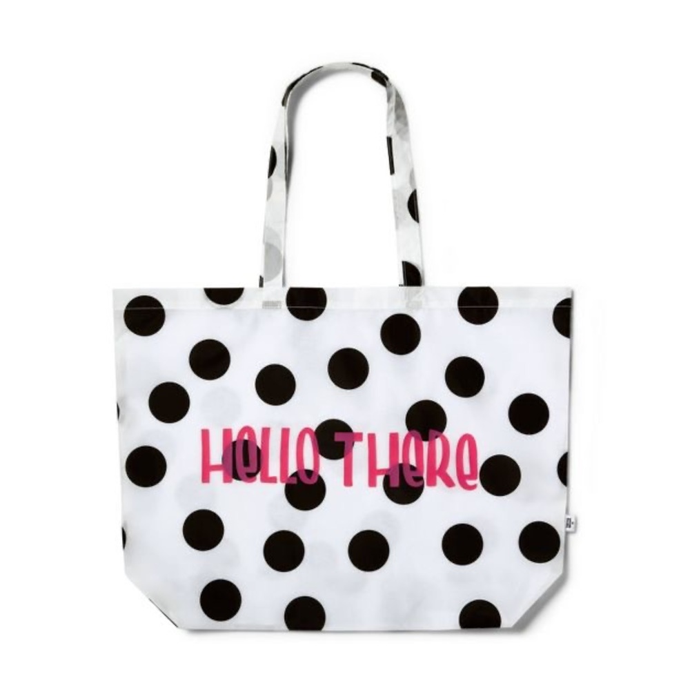 Hello There' Dots Reusable Packable Tote - Tabitha Brown for Target nwt